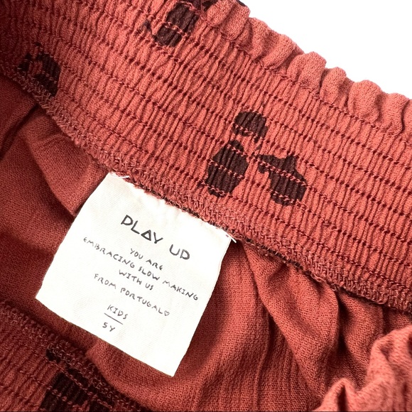 • Play Up Red Radish Print Skirt with Ruffle Details • - Picture 4 of 4